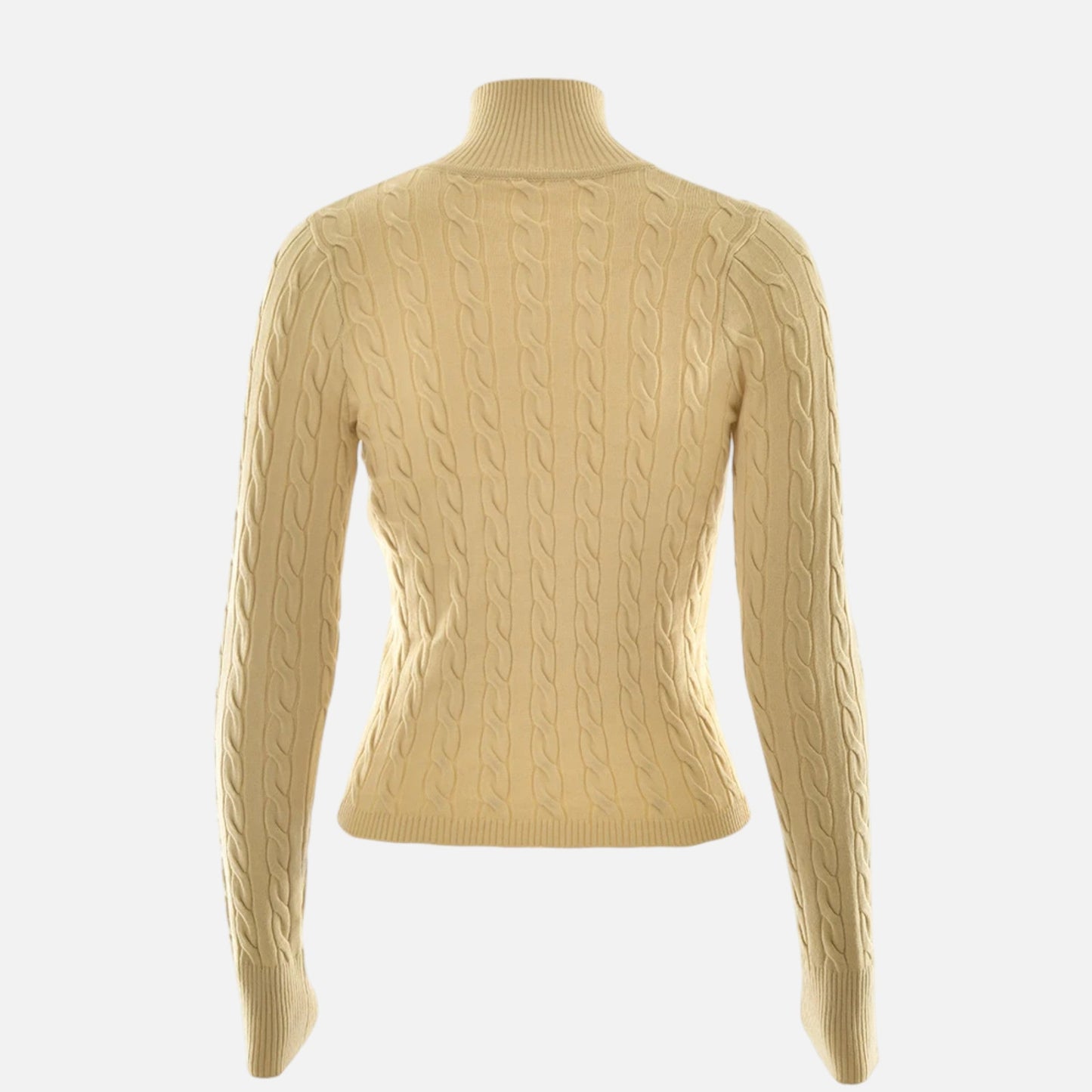 Cardigan Femme Col Roulé Zippé Élégant