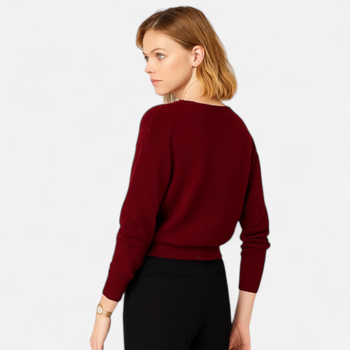 Cardigan Femme Maille Col V Intemporel