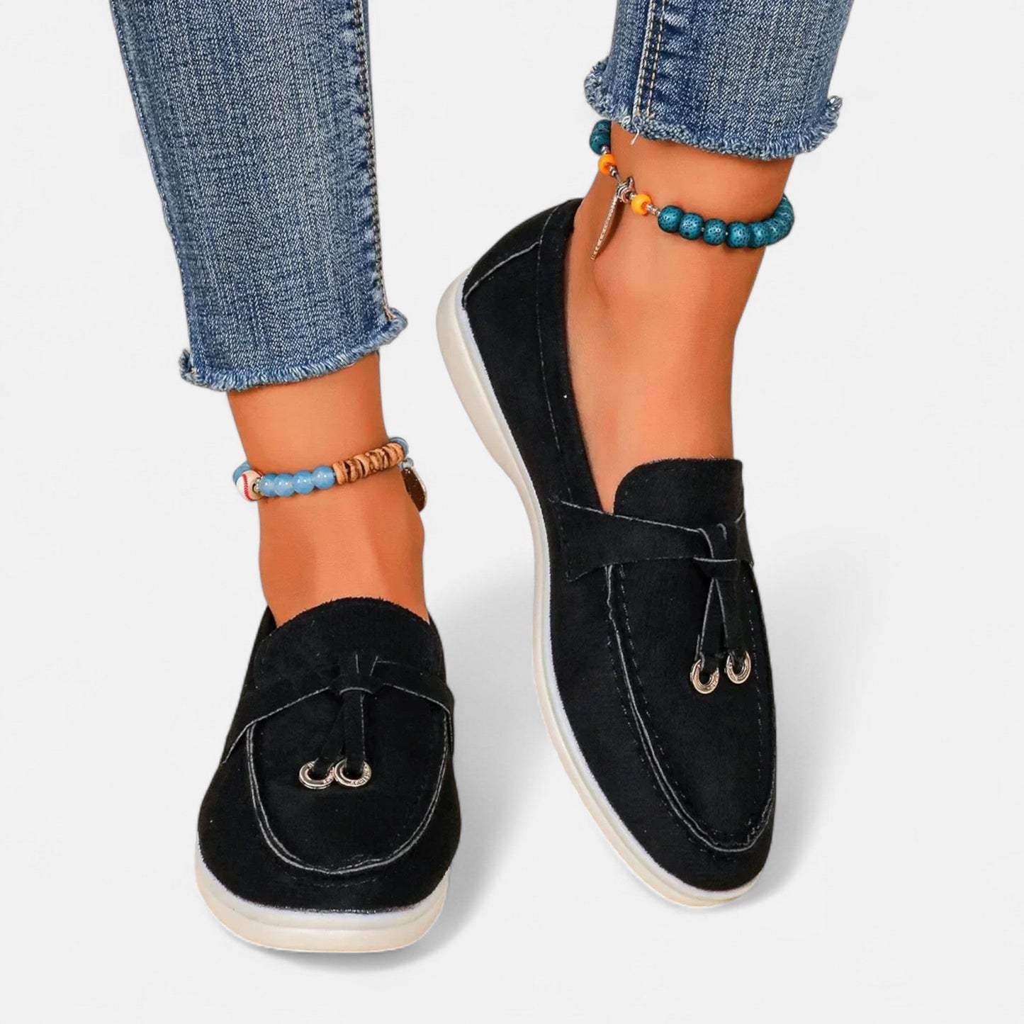 Mocassins Femme Semelle Épaisse Élégance Rétro