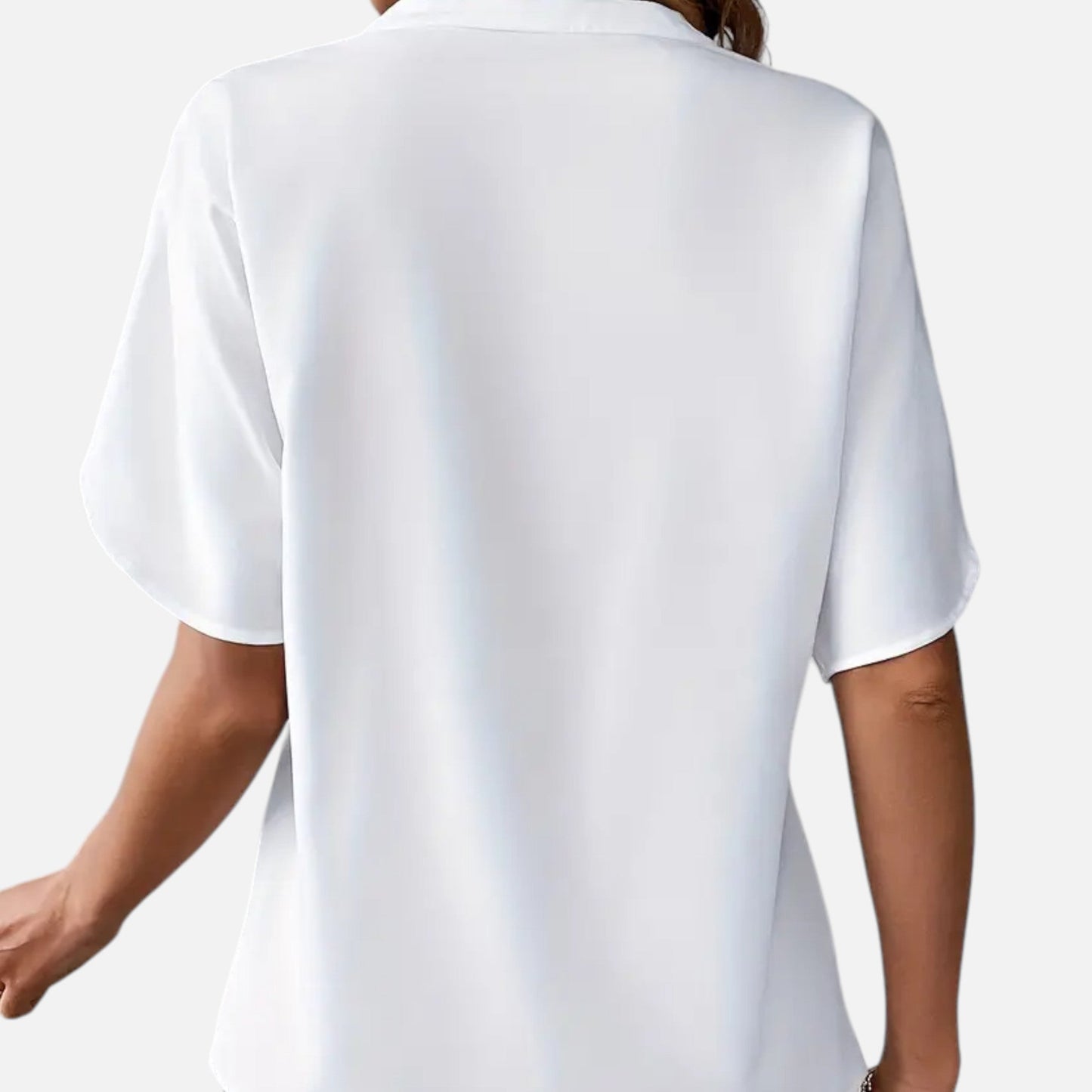 Blouse Femme Col Fendu Élégance Intemporelle