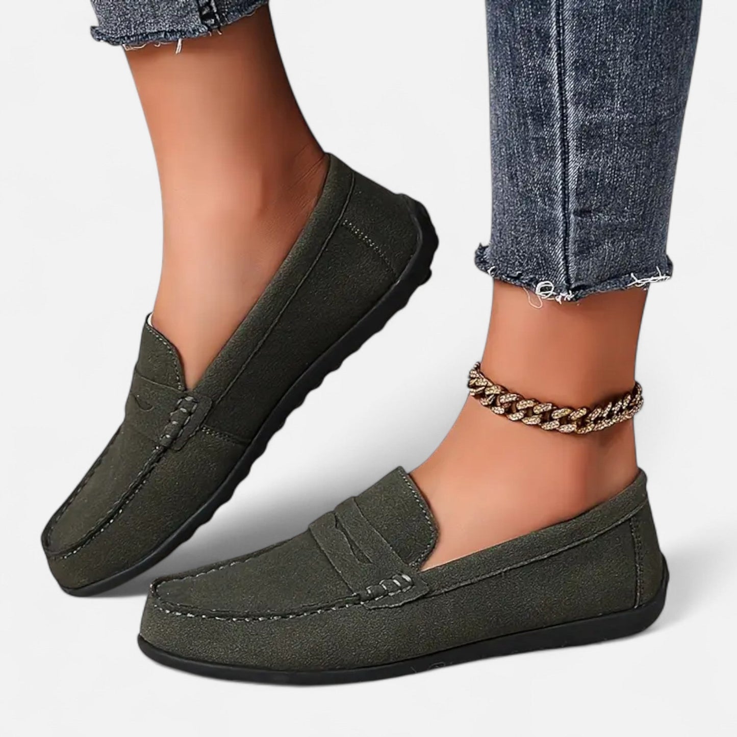 Mocassins Femme Daim Élégance Intemporelle