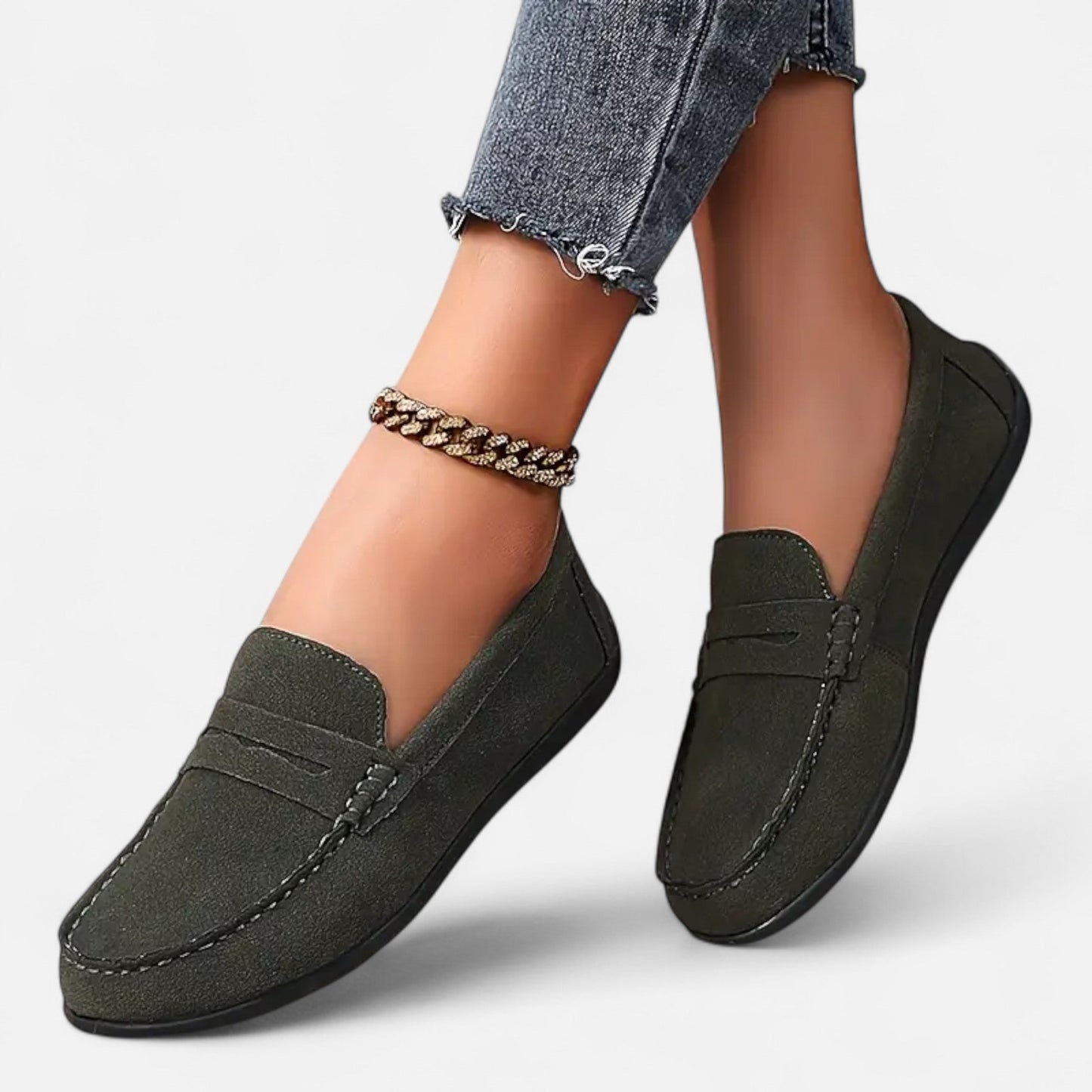 Mocassins Femme Daim Élégance Intemporelle
