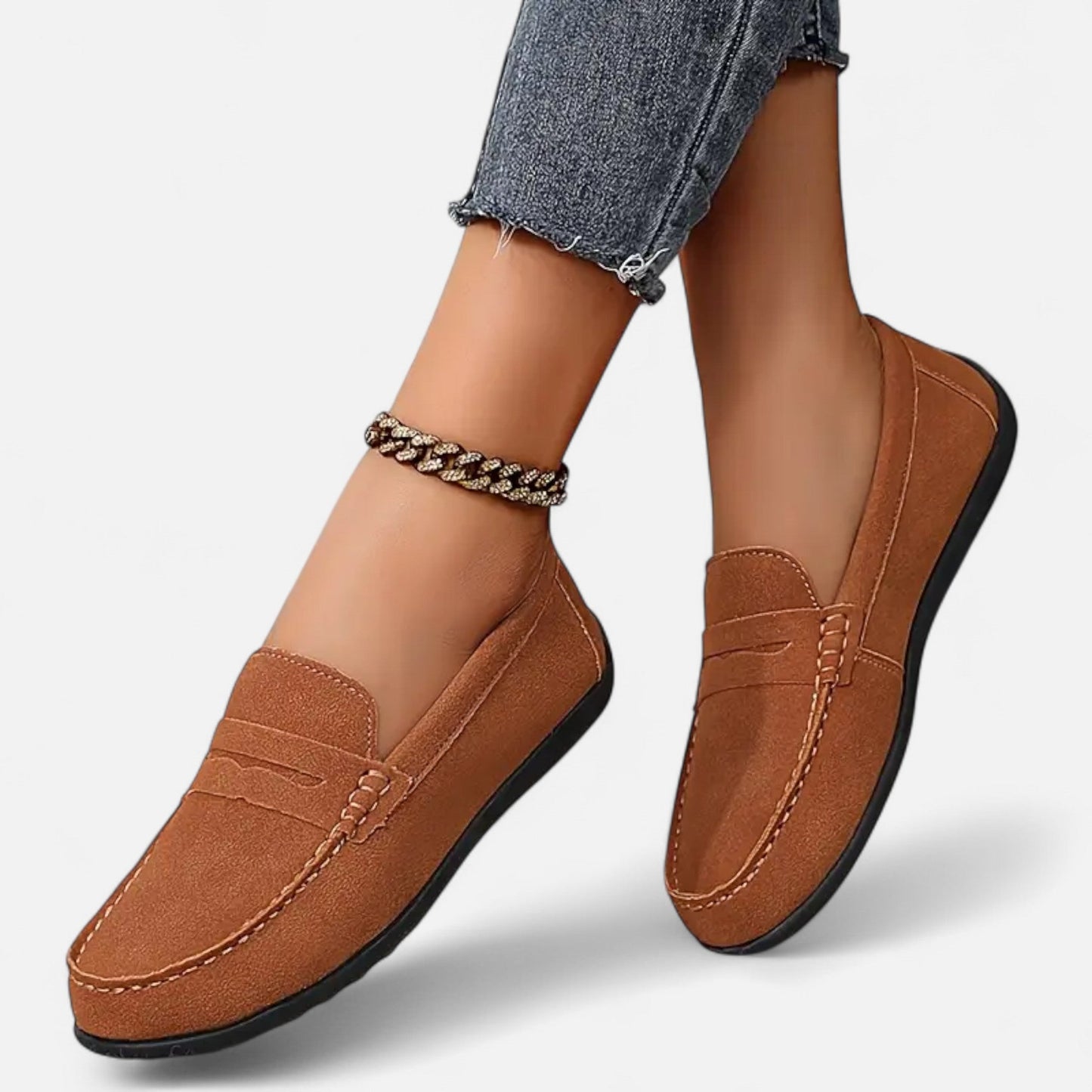 Mocassins Femme Daim Élégance Intemporelle