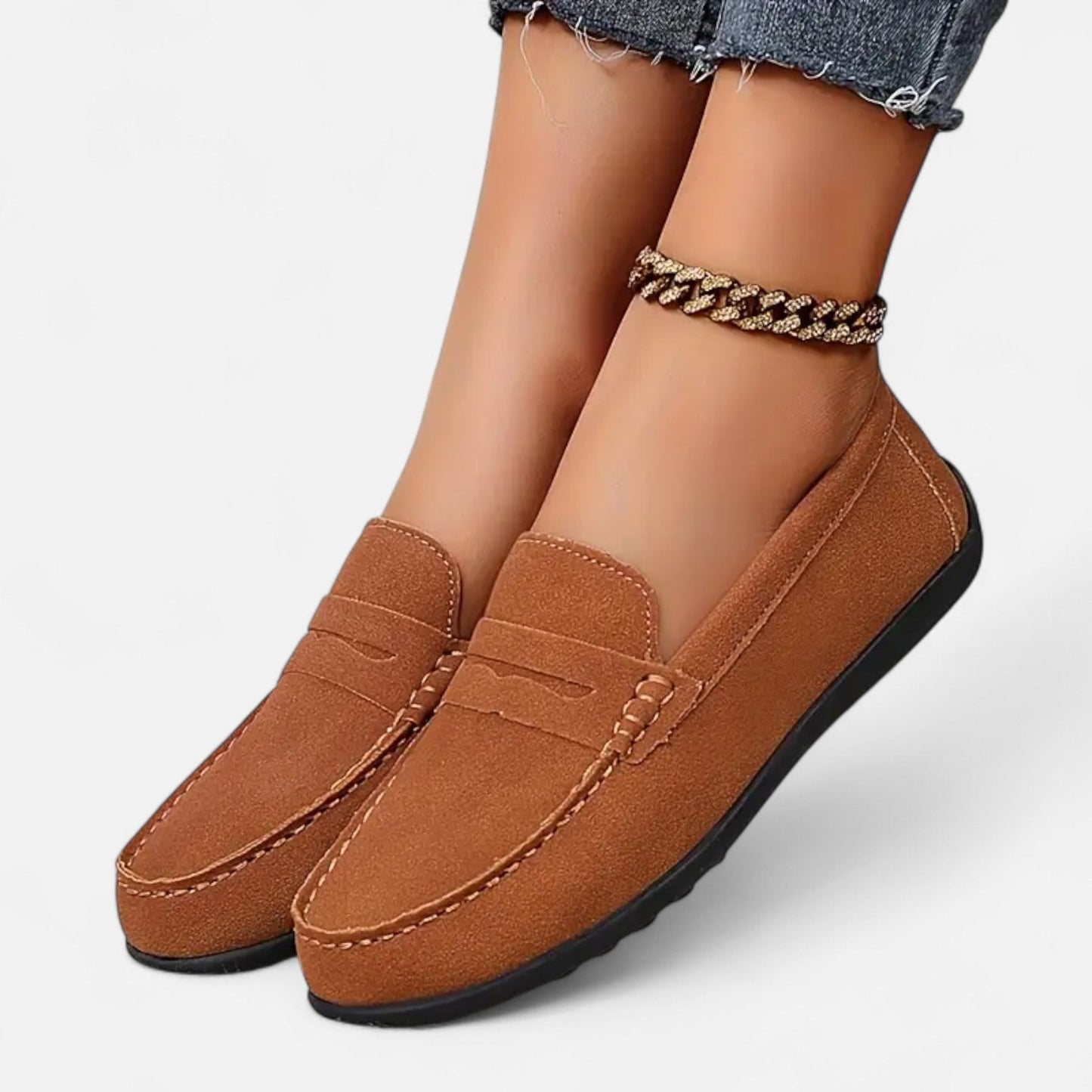 Mocassins Femme Daim Élégance Intemporelle