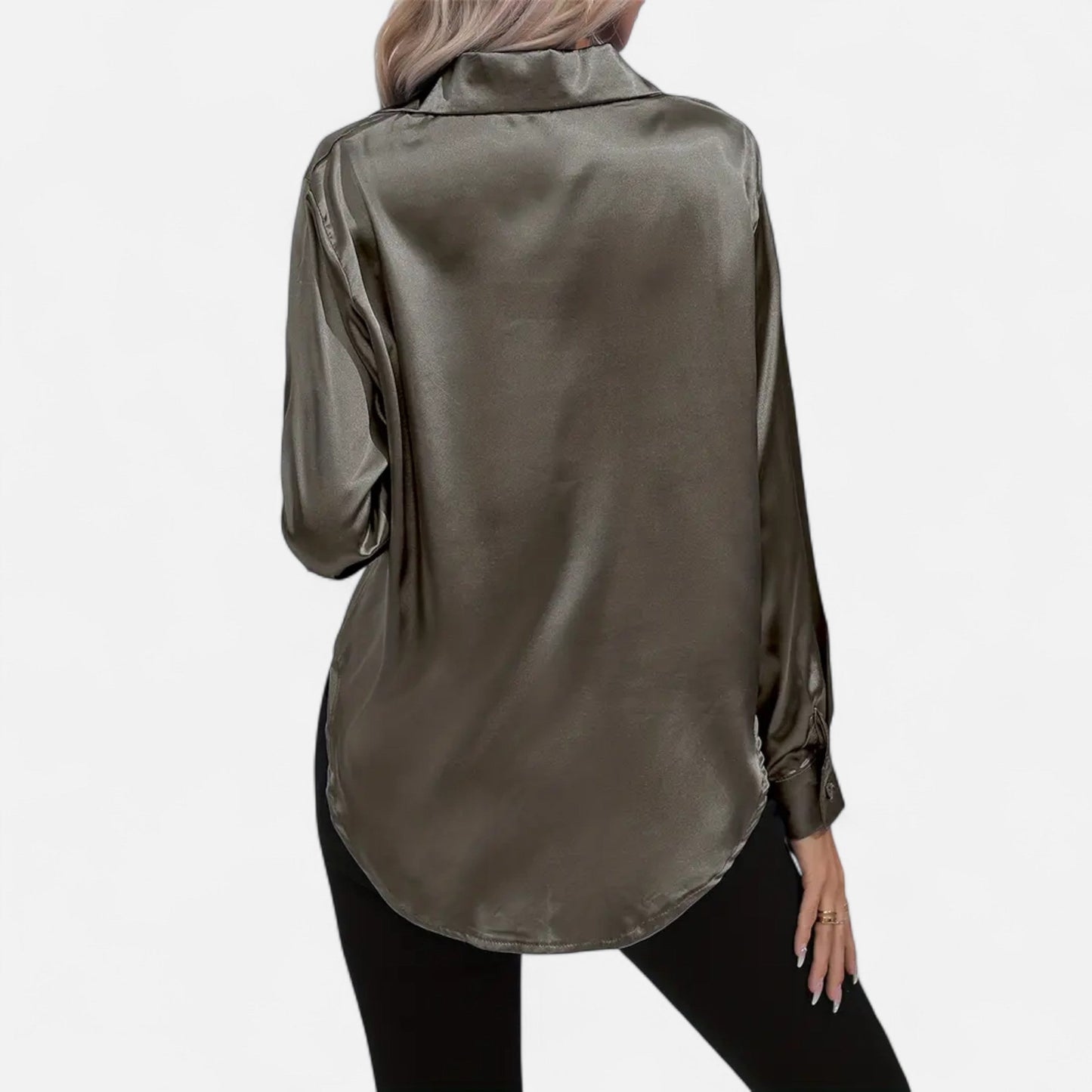 Chemise Femme Satin Col Tailleur Élégance