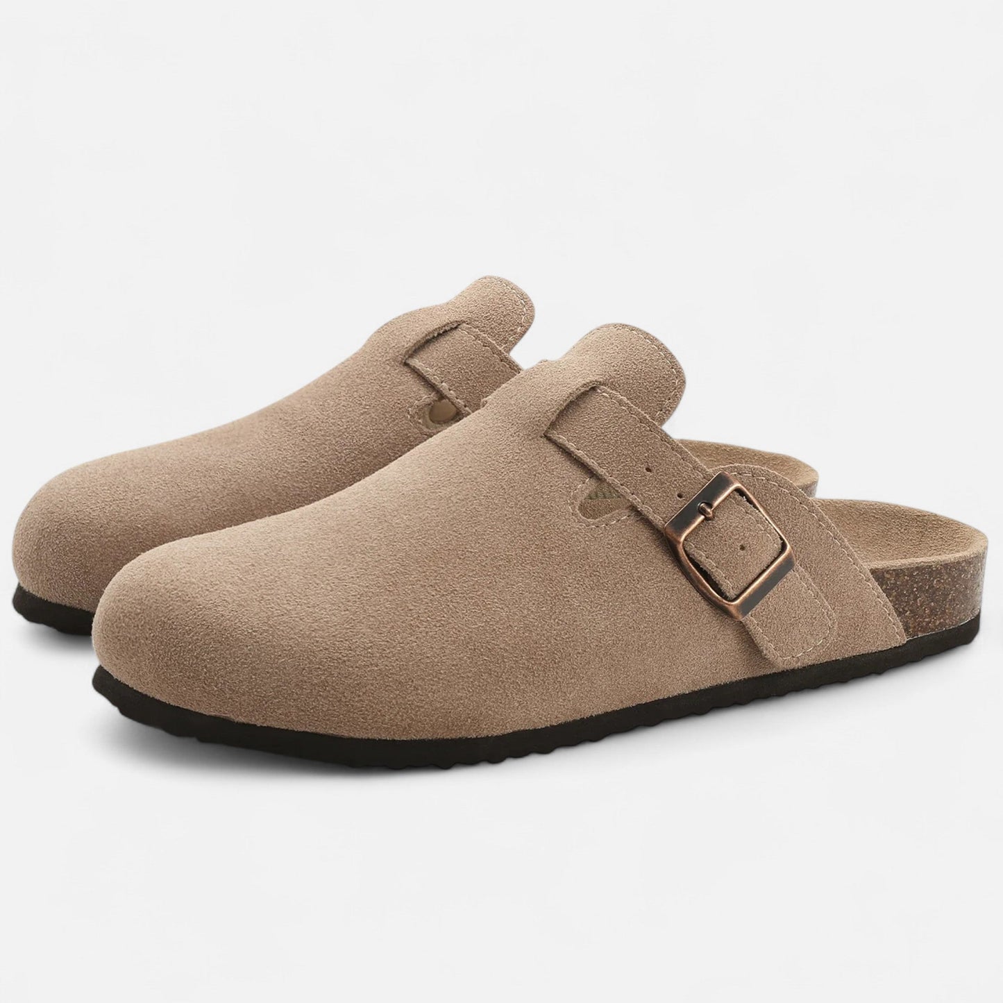 Mules Femme Daim Semelle Liège Classiques