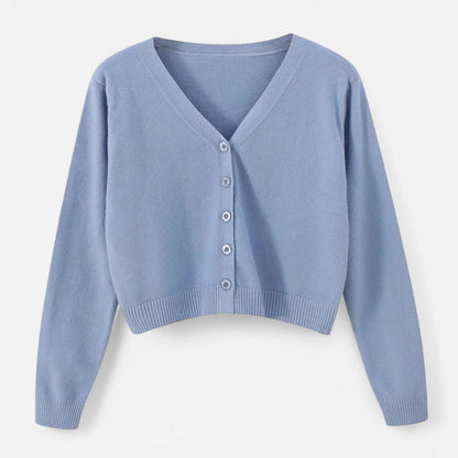 Cardigan Femme Maille Col V Intemporel