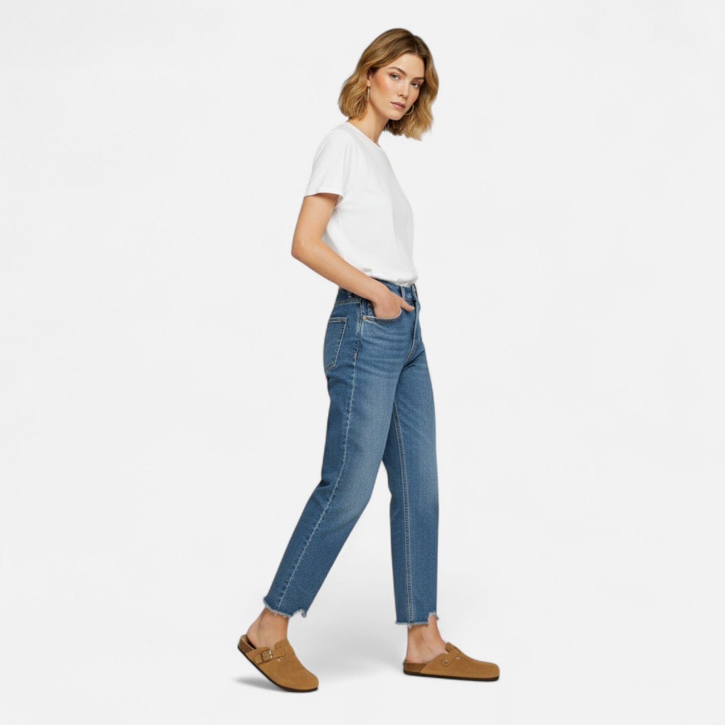Mules Femme Daim Semelle Liège Classiques