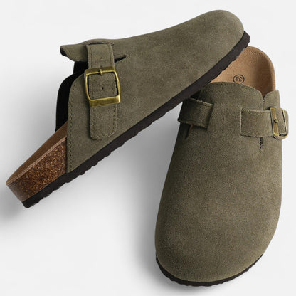 Mules Femme Daim Semelle Liège Classiques