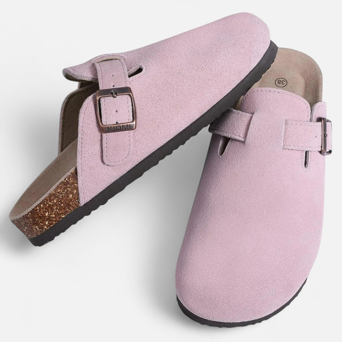 Mules Femme Daim Semelle Liège Classiques