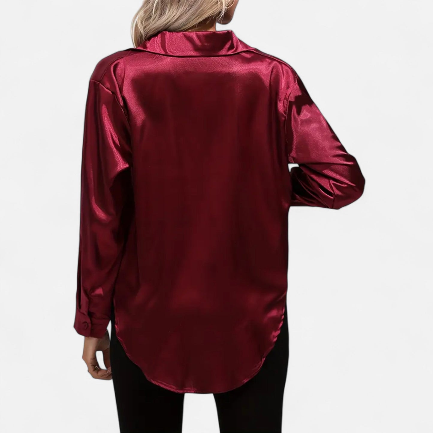 Chemise Femme Satin Col Tailleur