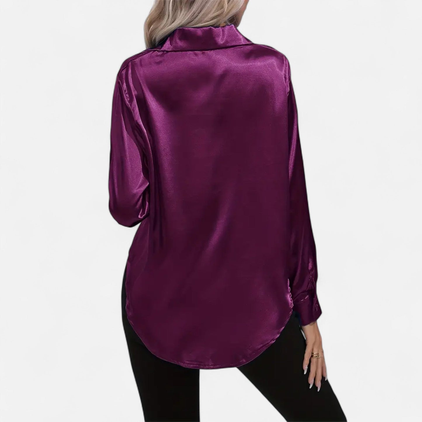 Chemise Femme Satin Col Tailleur