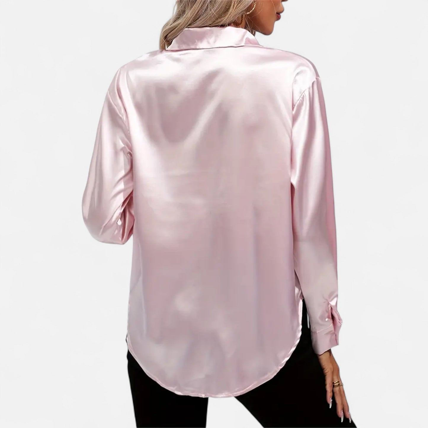 Chemise Femme Satin Col Tailleur